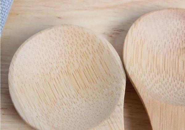 

natural mini bamboo spoon mini short handle tea spoon coffee bean jlljhp mx_home