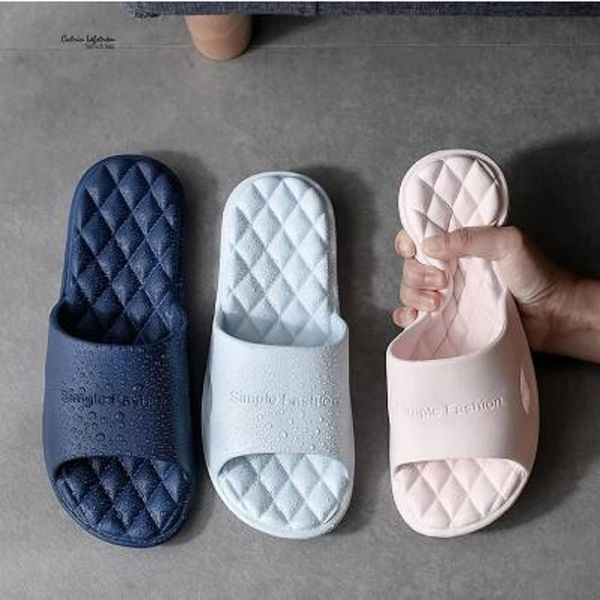 

2022 slippers women summer thick bottom indoor home couples bathroom non-slip soft ins tide to wear cool slides, Black