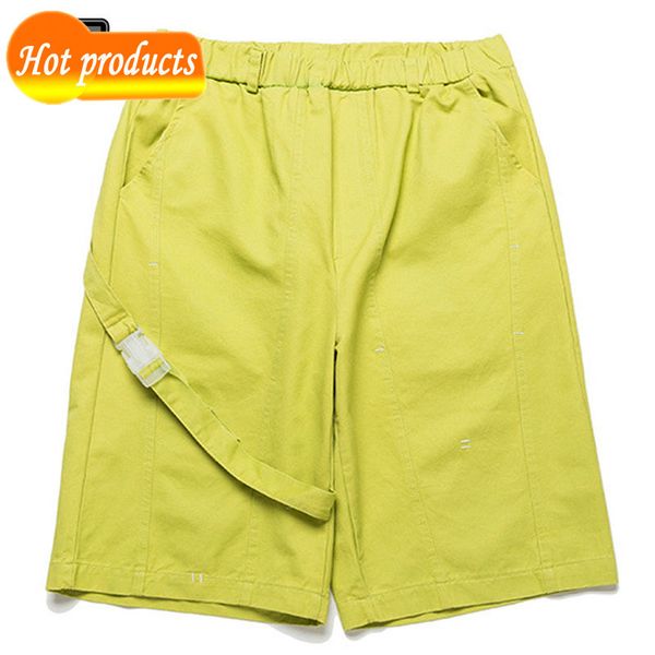 

2020 hop men hip cargo of casual black streetwear short pants straight on skateboard shorts, White;black