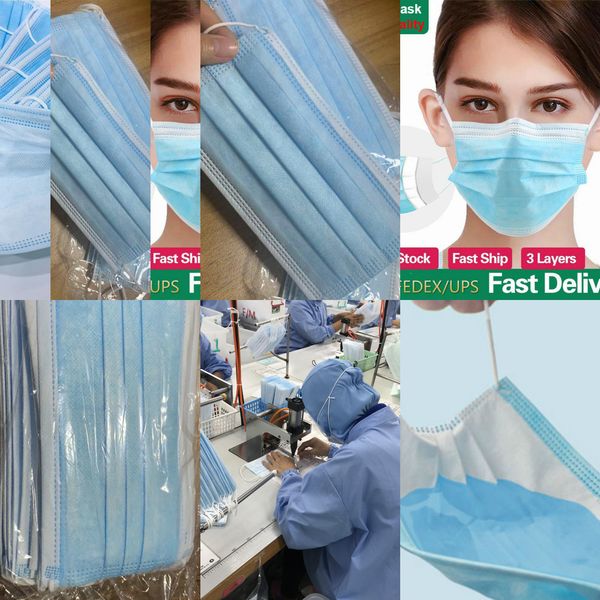 

disposable face 3 layers earloop anti-dust mouth masks mask masque jetable shipping with in 12-24 hoursoutlet5cf5cnzp80