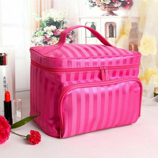 

fashion women waterproof large makeup storage bag cosmetic bag travel toiletry wash case handbag hanging toiletry kit organizer1