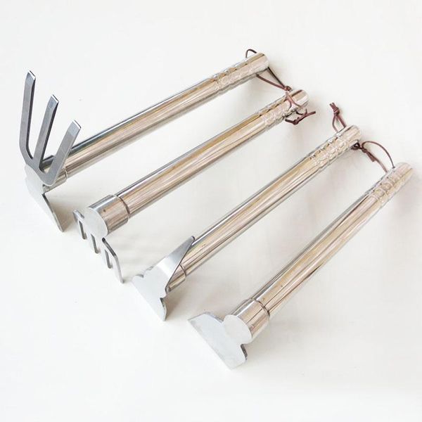 

professional hand tool sets stainless steel garden tools outdoor hoe rake pick-hoe