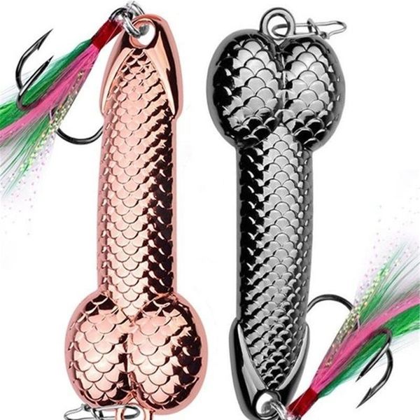 

1pcs metal spoon lure 3g -36g black rose gold metal sequins with feather hard lure for bass pike carp qylkru