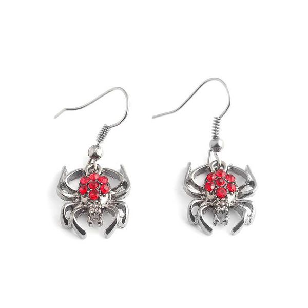

harajuku punk metal spider earrings alloy simple insect earrings jewelry for girl women romance silver colour jewelry gift