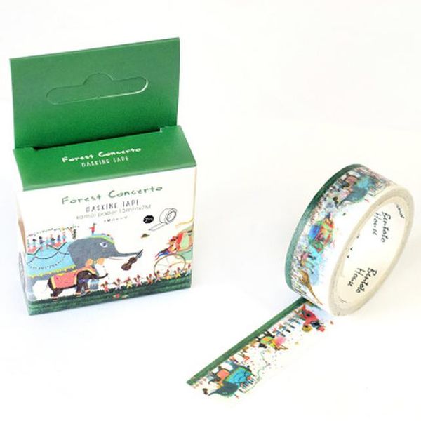 

monetai creative watercolor decorative washi tape diy scrapbooking cherry food flamingo masking tape school office supply wmtdec
