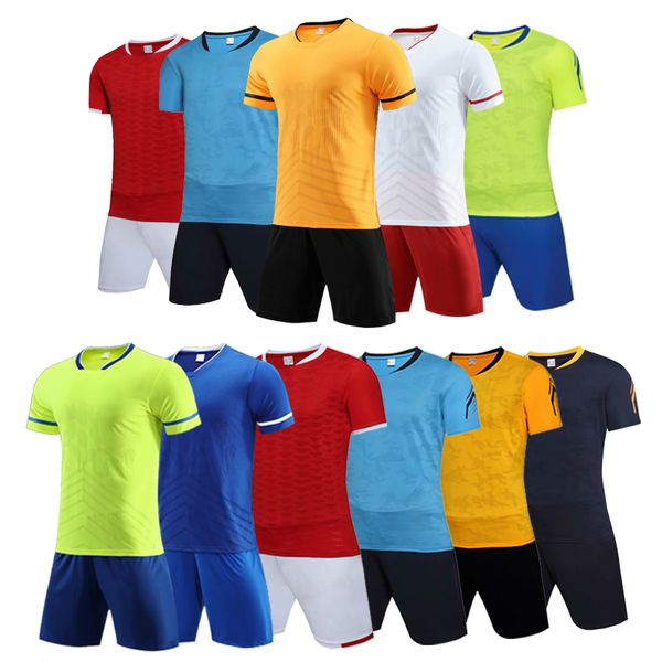 

men soccer jersey short sleeve soccer shirts football uniforms shirt+shorts --s070112-14-3, Black;yellow