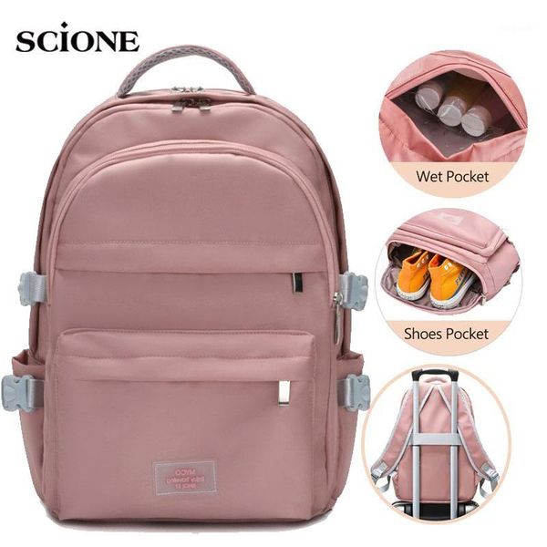 

gym backpack student fitness bag for women travel rucksack shoes storage gymtas sac de sport sportbag dry wet 2020 bags xa894wa1