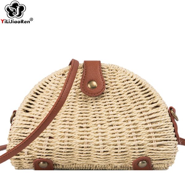 

hbp fashion handmade woven straw beach bag small ladies summer shoulder bag famous brand bohemian rattan bags for women borsa mare