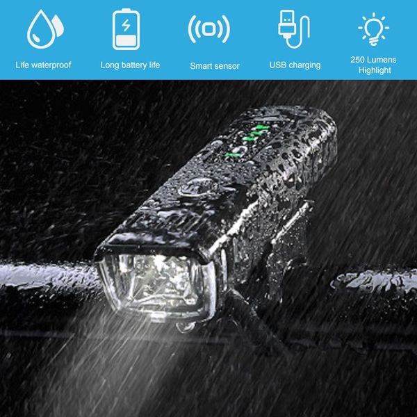 

bike lights bycicle mtb led headlight bicycle lamp night cycling headlamp light torch intelligent control
