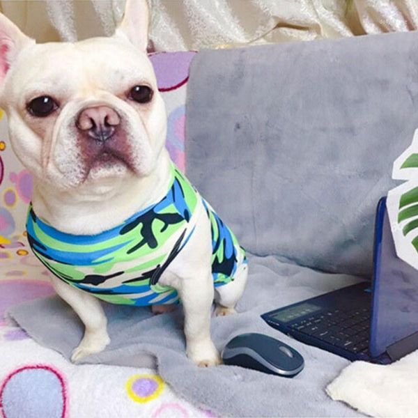 

dog t-shirt dog vest spring and summer costume camouflage t-shirt vest charming comfortable pet clothes supplies1