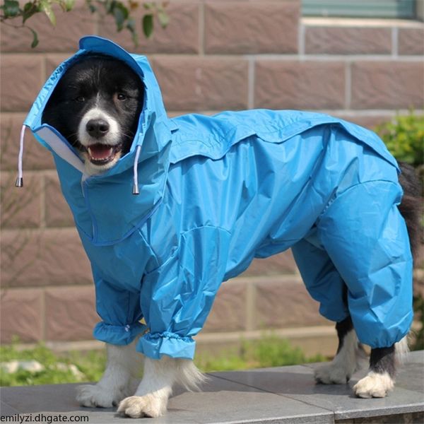 

large dog raincoat clothes waterproof rain jumpsuit for big medium small dogs golden retriever outdoor pet clothing coat