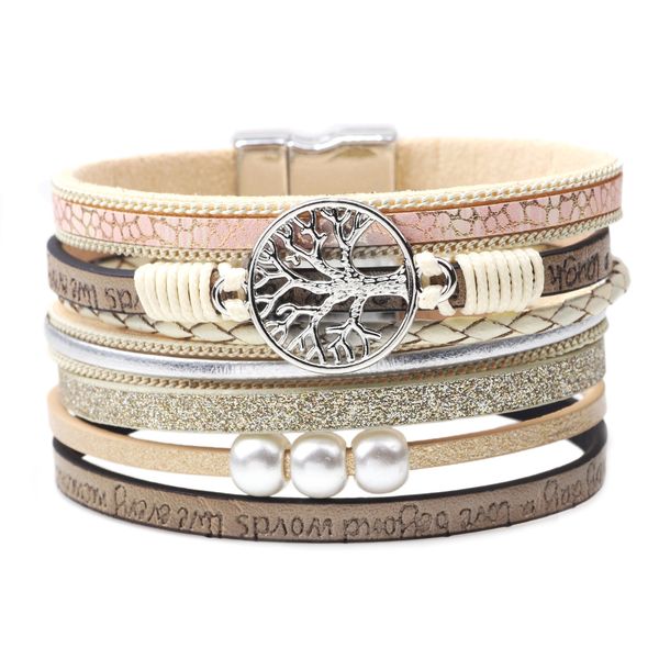 

weave tree life bracete вдохновленное письмо многослойной обертки браслет браслет манжеты женщины мужчины мода ювелирные изделия падение, Golden;silver