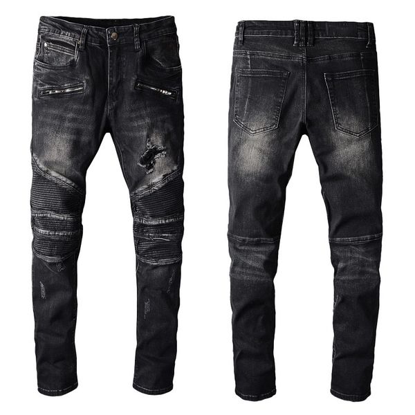 

men casual jeans new arrival trousers fashion long slim trendy hole jeans casual pants mens denim pants sale, Blue