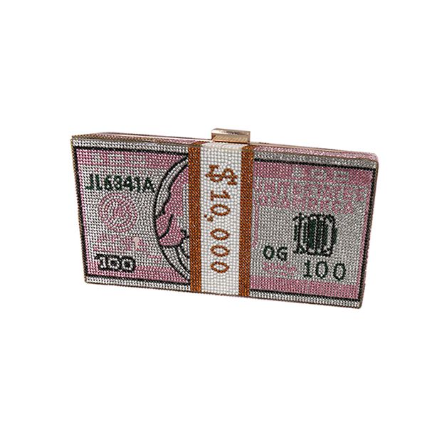 

creative diamond hand clutch pure hand-made handbags handclutch eveningbag pu bag the clutch novelty handbag new style fashion satchel, Black