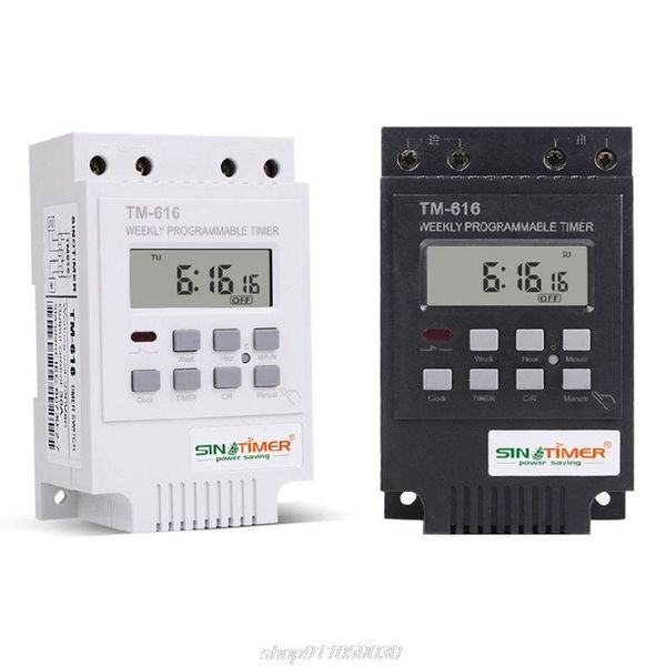 

timers digital electronic timer switch 220v 30a rail mount 17 settings 7 days weekly programmable relay controller j13 21 drop