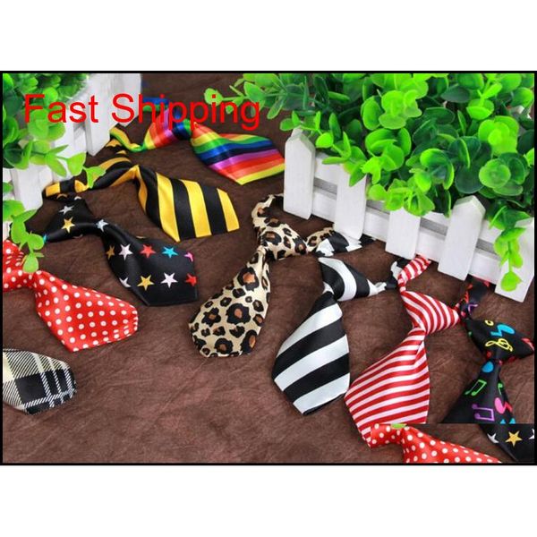 

fashion polyester silk pet dog necktie adjustable handsome pet bow tie pet neckties dogs ties grooming supplies kids boy tie moq 50 nhrzw, Blue;purple