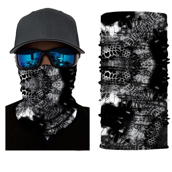 

dark snakeskin pattern multifunctional magic seamless bandana outdoor riding bandana custom mountaineering camping dark snakeskin jllcug, Black