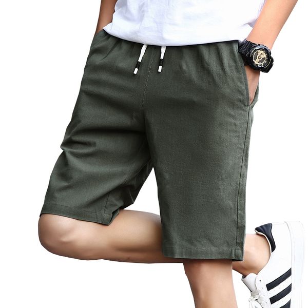 

2020 size 5xl more 4xl will see men's cotton fashioned high-quality shorts klam, White;black
