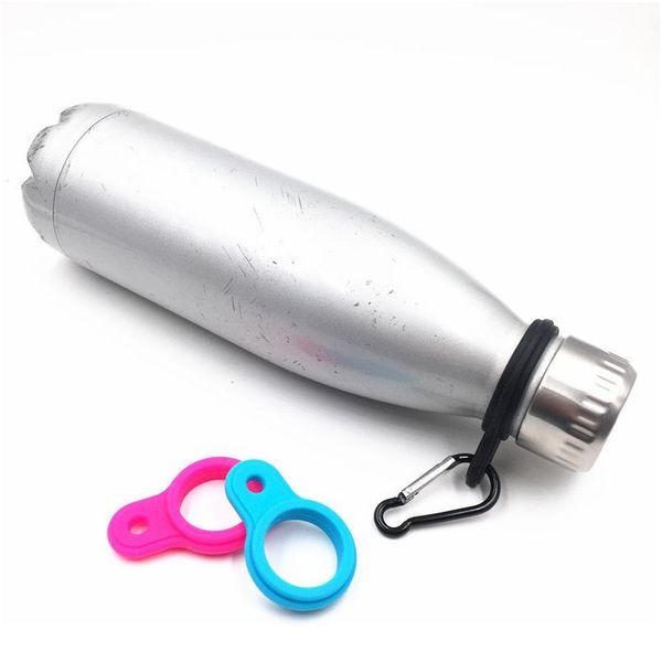 

1pc 2020 sports kettle buckle outdoor carabiner water bottle holder camping hiking tool aluminum rubber buckle qylkwm