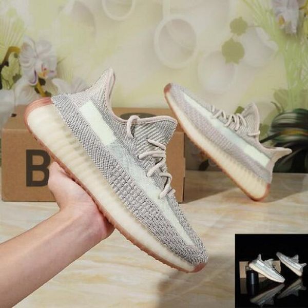 

men shoes kanye west asriel yecheil linen israfil cinder eliada abez reflective running shoes earth zebra grey trainers sneakers us13