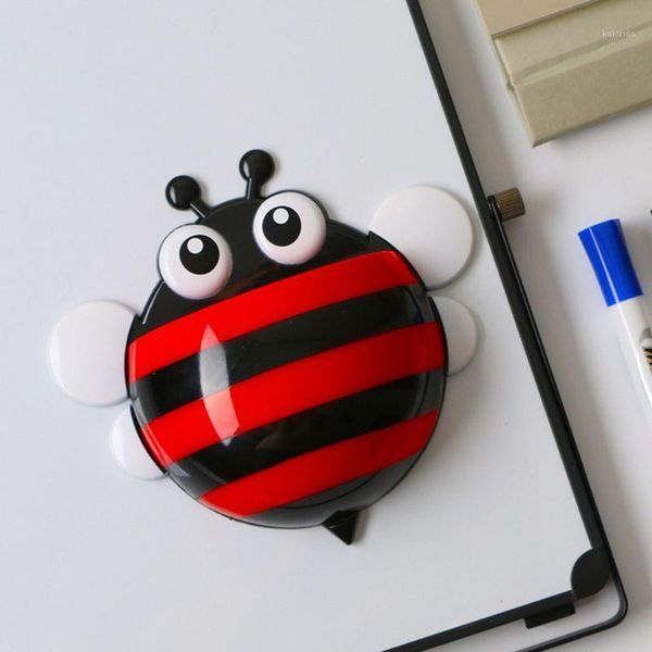 

cute bee fridge magnet magnetic storage box whiteboard pen organizer save space kitchen container1, Black;red
