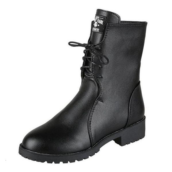 

more size riding 2021 winter new bottom boots casual fashion women's snowshoes shoes qn3y, Black