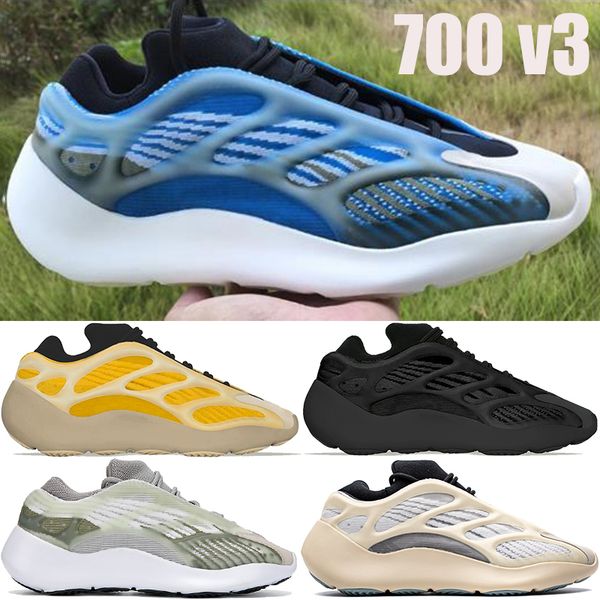 

new azareth kanye west 700 v3 running shoes azael alvah og srphym static utility black reflective men women trainers sneakers size us 5-11