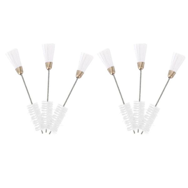 

6pcs slots cleaning brushes nylon tube brush cleaner for narrow neck bottles, Black