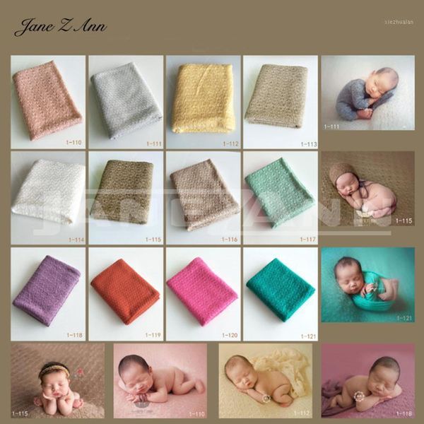 

caps & hats jane z ann pography baby props 12 colors elastic blankets wraps fotografia recien nacido studio accessories 150*180cm1, Yellow