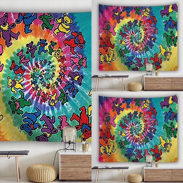 

9dht hippie mandala skull world wall psychedelic tarot night hanging chakra tapestry moon blanket tapestry map landscape wall carpet blanket