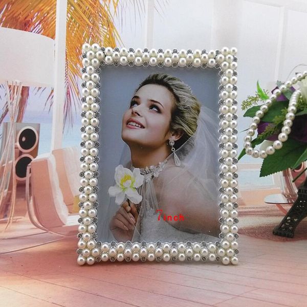 

sufeile современный творческий европейский стиль фото стены кадр hd стекло 8 дюймов фото рисунок рама жемчуга алмазная свадебная фото рамка