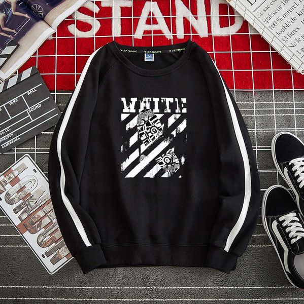 

2020 men's pure cotton long sleeve sweater handsome trend casual sportswear student coat autumn cj1722, Gray