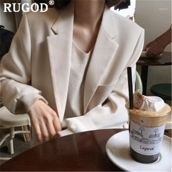 

rugod elegant solid women jacket notched collar single-breasted official ladies pocket summer coat modis casaco feminino1, Black;brown
