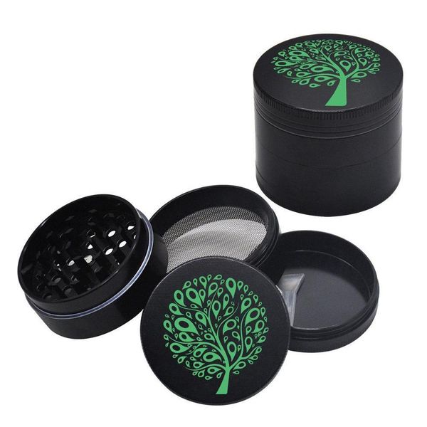 

lucky tree pattern tobacco grinders dia. 50mm 4 layers cartoon style metal dry herb grinder spice pepper crusher jlldxn dhsybaby