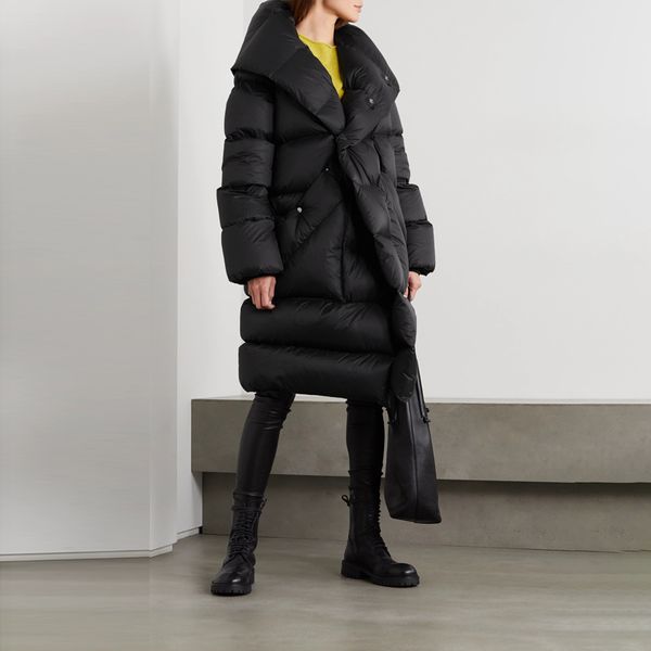 

adjust-30 cold weather sweet goose oversized female coat thicker down jacket with hoodie parkas f2420, Black