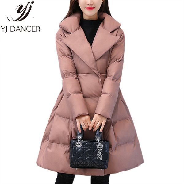 

winter new womens jackets female thicken warm long coat women's large size down jacket women coats, Black
