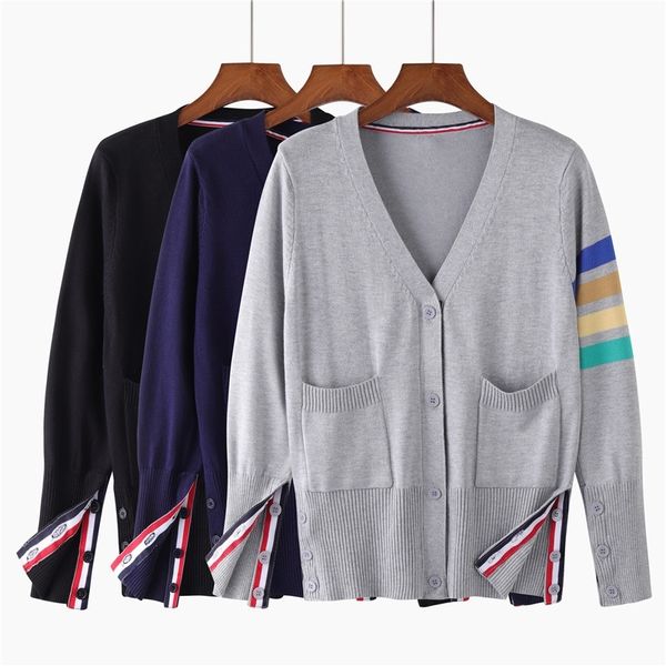 

hlbcbg fashion knitted cardigans spring autumn cardigan casual long sleeve v neck solid women sweater coat asjo, White;black