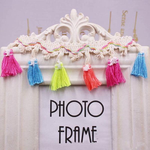 

10yards lot diy accessories tassel lace cotton bohemian tassel trimmings fringes for sewing clothes curtains laciness decoration h bbykdw