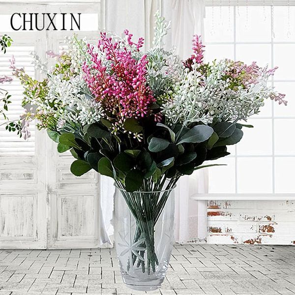 

9 fork plastic pistachio artificial flower home soft decoration fake flower wedding pgraphy decorative manual diy1