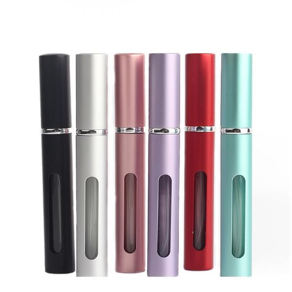 

jxcaih 100pcs 5ml refillable mini perfume spray bottle aluminum atomizer portable travel cosmetic container jxcai bbyucs