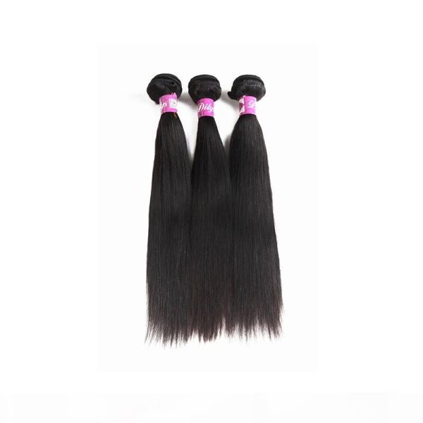 

malaysian human hair 360 lace frontal with bundles straight silky pre plucked straight bundles with frontal closure, Black;brown