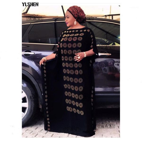 

african dresses for women dashiki diamond african clothes gown bazin riche robe boubou africaine long africa dress clothing1, Red
