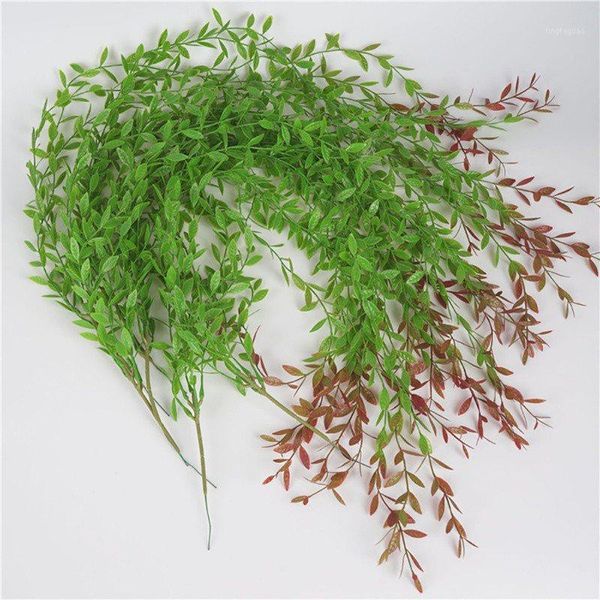 

decorative flowers & wreaths good artificial weeping willow leaves wall vines simulation leaf for home office decoration1