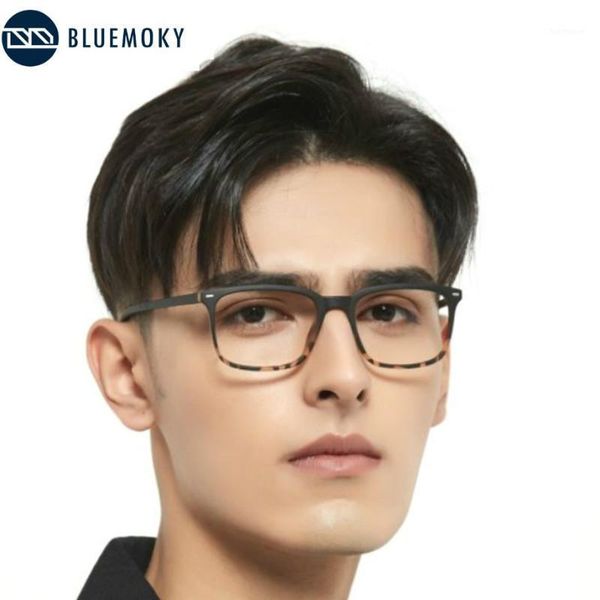 

bluemoky anti blue light reading glasses men computer gaming spectacles women eye protection optical presbyopia eyeglasses frame1, White;black