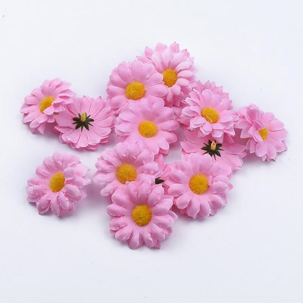 

10 30 5см мини дейзи главная рождественские украшения для дома diy подарки коробка silk подсолнечники искусственные растения декоративные цв