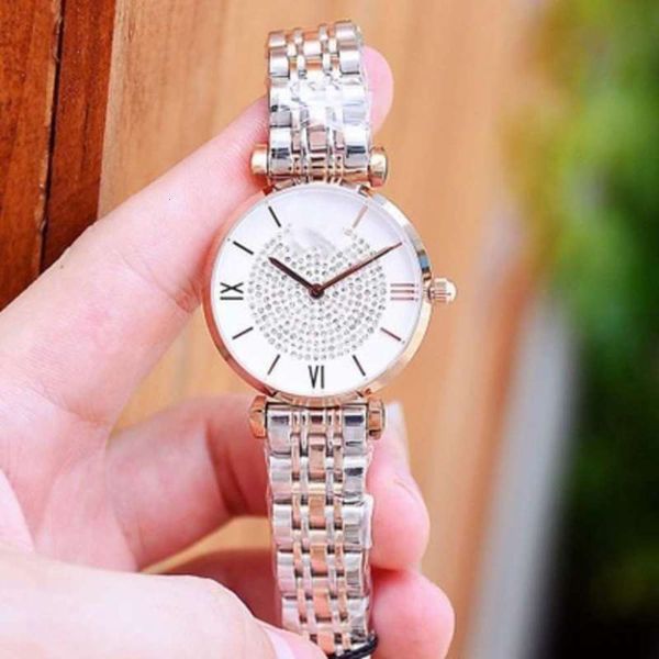 

quartz new all star fashion watch steel band ladies waterproof watch, Slivery;brown