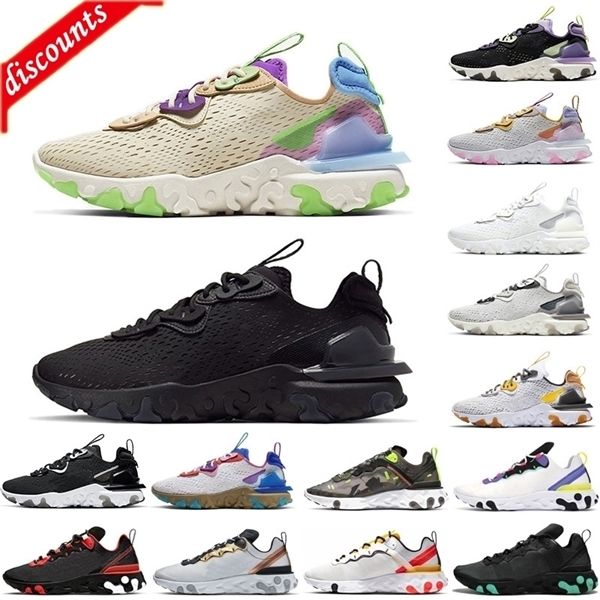 

2020 react element 55 87 tour yellow total orange triple black vision honeycom men running shoes women mens trainer 55s sneakers 36-45
