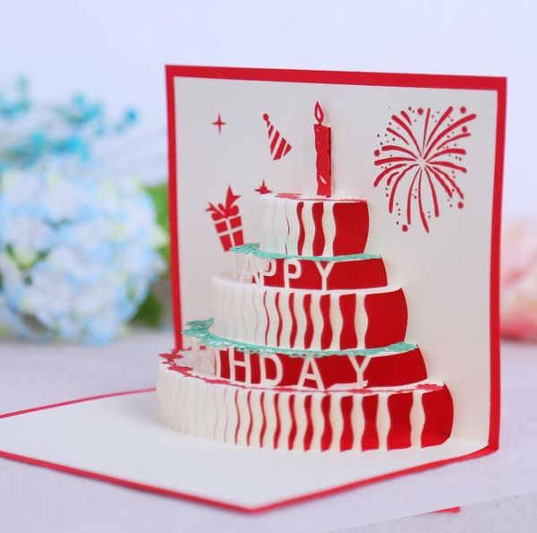 

factory88uugift pop new arrive up birthday cake greeting 3d blessing handmade paper silhoue & creative happy christmas cards bed324