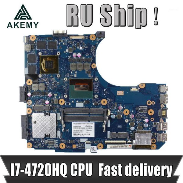 

motherboards akemy n551jw/n551jm lapmotherboard for asus n551jw n551jm n551jq g551jw n551j test original -4720hq gtx960m-4g1