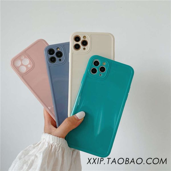 

11promax square straight side 12pro xs mobile phone case 8 / 7plus anti drop xr silicone